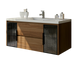Тумба з умивальником MARSAN ALEXIS WOOD 1000 Варіант-3 стандарт glass ALEXISWOOD-TU100-V3 фото 1
