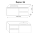 Тумба MARSAN NIKOLET 1300 вариант №12 L/R+ умывальник акриловый камень (матовый) NIKOLET-V12-TUAK130 фото 8