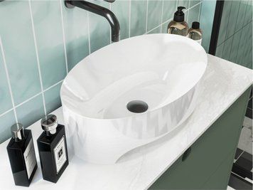 Умывальник накладной EVORA 15*50*32 Глянец Белый 0000189 15354 фото