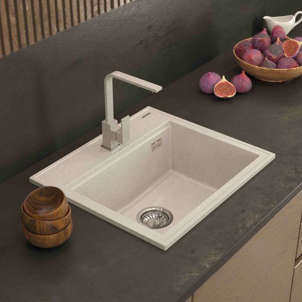 Кухонная мойка GRANITAN FOXAL BEIGE бежевая * FOXAL BEIGE фото