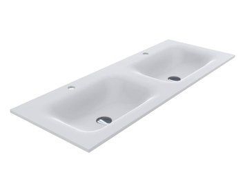 Умивальник на тумбу JESSEL double 12*120*45 Мат Білий 0000784 15616 фото