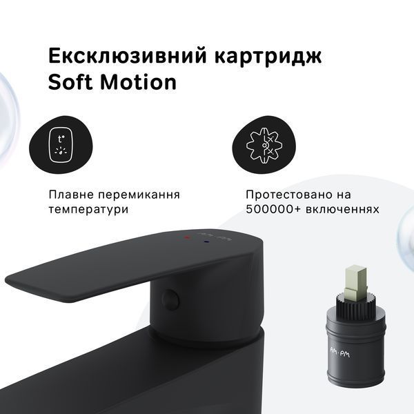 Смеситель для раковины, черный AM.PM F90E02122 Gem F90E02122 фото