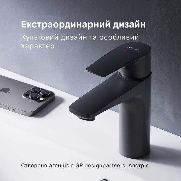 Смеситель для раковины, черный AM.PM F90E02122 Gem F90E02122 фото