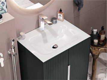 Умывальник на тумбу JESSEL 12,4*60*45 Глянец Белый 0000746 15470 фото