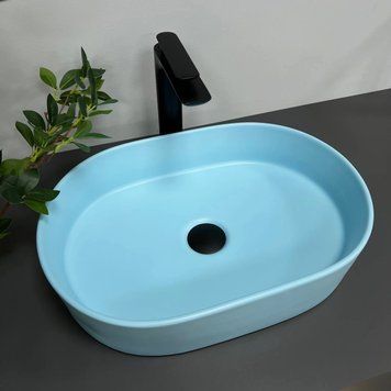 Умивальник (раковина) VBI VERONA 50 BLUE MATT накладний VBI-011321 VBI-011321 фото