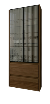 Пенал MARSAN ALEXIS WOOD Вариант-3 стекло - бронза/графит/волна ALEXISWOOD-P1600-V3 фото