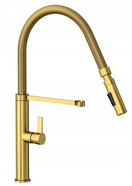 Смеситель для кухни GRANITAN FUSS GOLD золотой * FUSS-GL фото