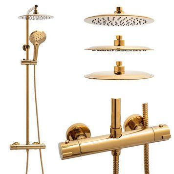 Душевой гарнитур YOKA OMAN 25 THERM GOLD * BP.OMAN25-THERM-GLD фото