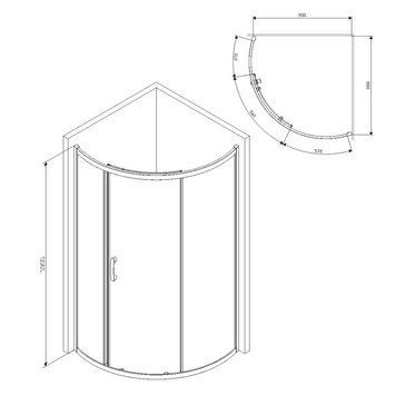 Душова кабіна 90x90 см, без піддона W83UG-315-090MT AM.PM Like W83UG-315-090MT фото