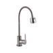 Змішувач для кухні Brinex Pure 015F41 з гнучким виливом Nickel BRIPUR015F41NKL SD00053181 фото 1