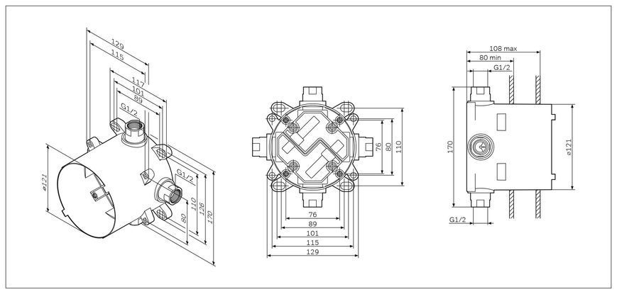 Универсальный базовый модуль AM.PM MultiDock F100100 F100100 фото