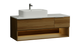Тумба MARSAN CHESTER WOOD 1200 Вариант 6 + Столешница акриловый камень 1200 под настольный умывальник 12 мм левая/правая белый глянец CHESTERWOOD-TS-1200-V6A фото
