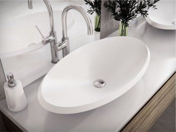 Умывальник накладной LEX R 14,3*69*38 Глянец Белый 0002012 15361 фото