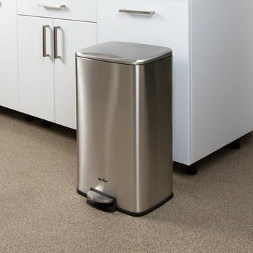 Відро для сміття з кришкою та педаллю МВМ BIN-15 30L SS BIN-15 30L фото