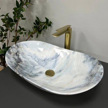 Умивальник (раковина) VBI TURIN GRANIT GLOSSY накладний VBI-011507 VBI-011507 фото