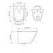 Подвесной унитаз VBI BURANO TORNADO WHITE VBI-020700 фото 2