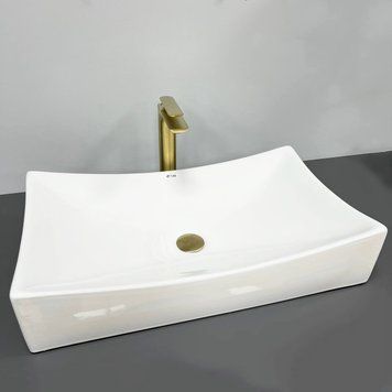 Умивальник (раковина) VBI VIAREGGIO M WHITE накладний  VBI-016202 VBI-016202 фото