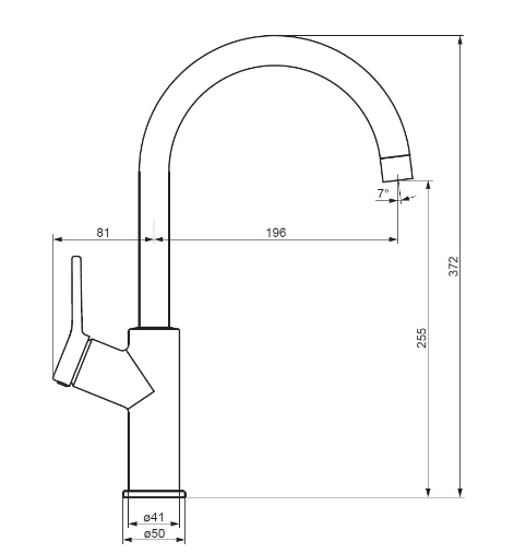 Змішувач для кухні, чорний DX310720300 Damixa Eclipse DX310720300 фото