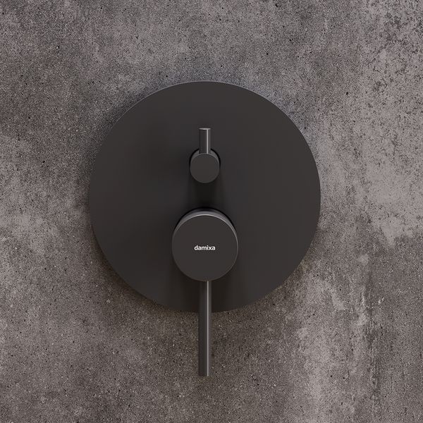 Змішувач прихованого монтажу для ванни Damixa Scandinavian Pure 367100300 (чорний, внутрішня частина в комплекті) 367100300 фото