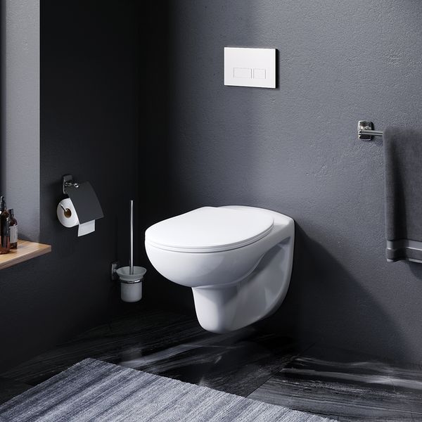 Унитаз подвесной безободковый FlashClean с сиденьем микролифт AM.PM C851700SC Joy C851700SC фото