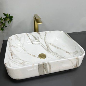 Умивальник (раковина) VBI PALERMO AIAX GLOSSY накладний VBI-012302 VBI-012302 фото
