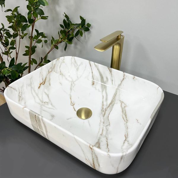 Умивальник (раковина) VBI PALERMO AIAX GLOSSY накладний VBI-012302 VBI-012302 фото