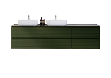 Тумба MARSAN NIKOLET 1800 Деко 2 вариант 6 + столешница стекло NIKOLET-V6-D2-SST18002 фото