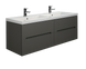 Тумба MARSAN MODESTE NEW 1200 Варіант №5 графіт+ Раковина MODESTE 1200 MODESTE-NEW-V5-TU1200T фото