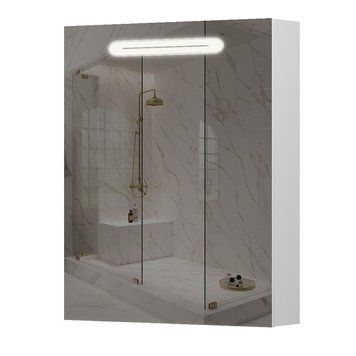 Дзеркальна шафа Aquarius Teffi з LED підсвіткою 60 Білий 1665196102 фото