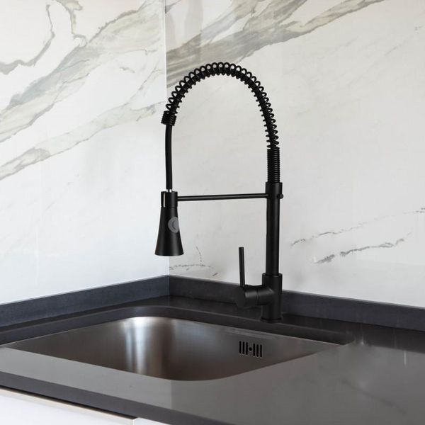 Смеситель для кухни YOKA FIESTO BLACK черный * BZ.FIESTO-BLK фото