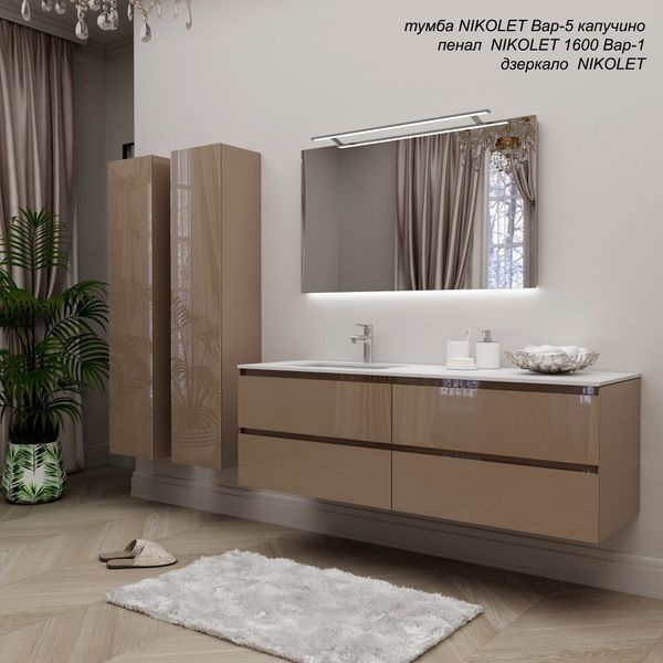 Дзеркало MARSAN NIKOLET 1600*800 з LED світильником 1200мм NIKOLET-Z1600x800 фото