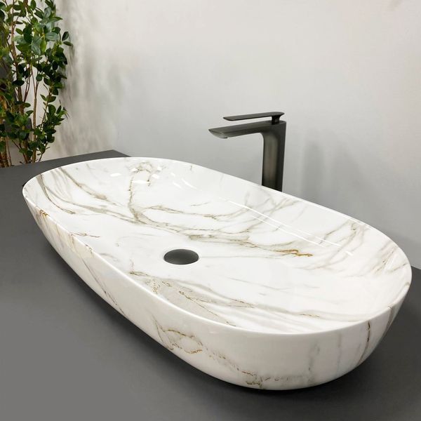 Умывальник (раковина) VBI ANDRIA M AIAX GLOSSY накладной VBI-011702 VBI-011702 фото