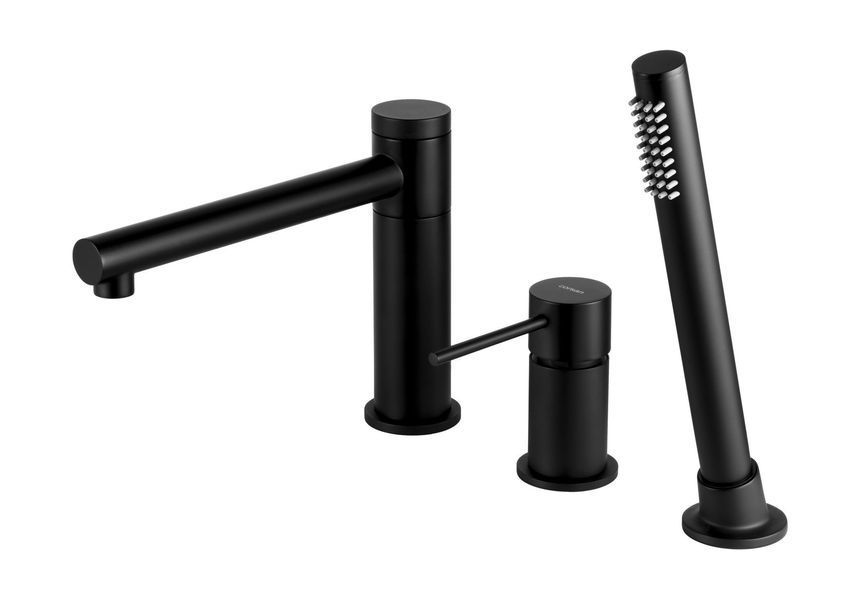 Змішувач для ванни CORSAN LUGO BLACK MATT на борт ванни CMB7542BL CMB7542BL фото