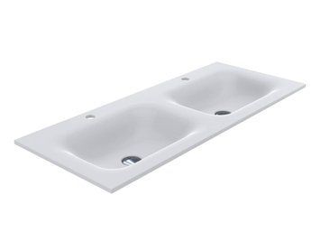Умывальник на тумбу JESSEL double 12,4*110*45 Mirasoft Белый 0001093 15565 фото