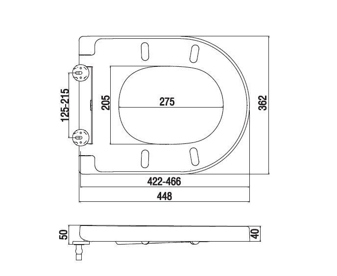 Сиденье для унитаза с микролифтом, быстросъемное AM.PM C507852WH Inspire C507852WH фото