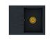 Кухонная мойка GRANITAN MILANO BLACK GOLD чорная с золотым вкраплением * MILANO GOLD фото 1
