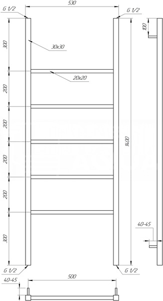 Сушка для рушників Bianco 61001 фото