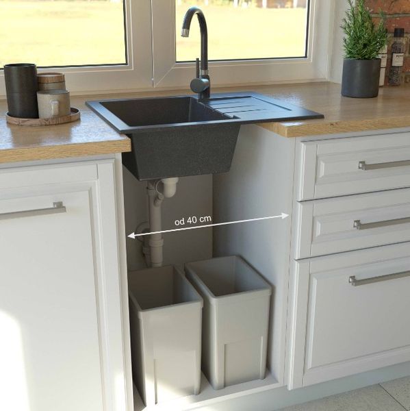 Кухонная мойка GRANITAN MILANO WHITE белая * MILANO WHITE фото