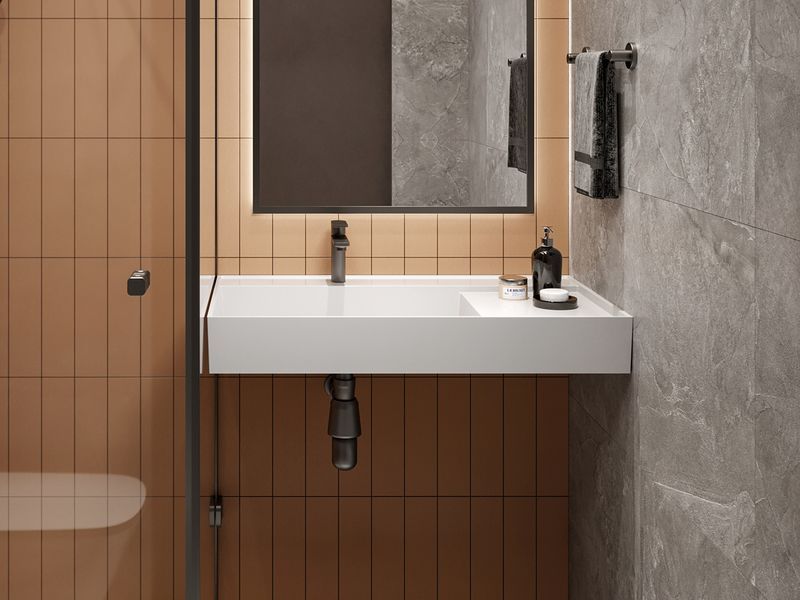 Умивальник підвісний SOUL 14,5*90*52,5 Глянець Білий 8813319 17466 фото
