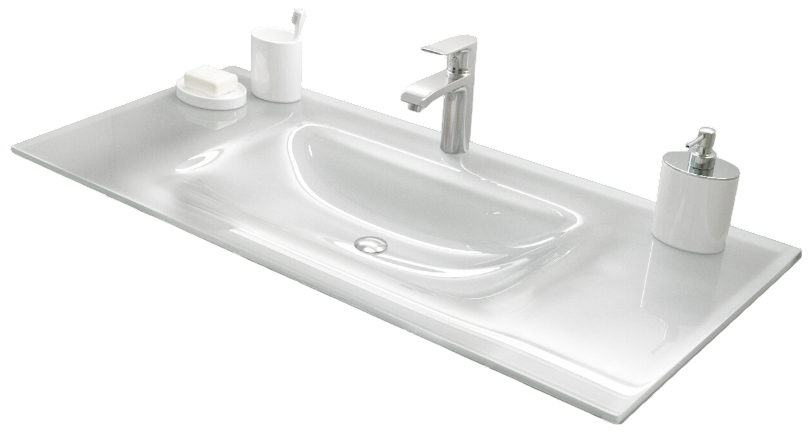 Тумба MARSAN LINDA 800 Вариант 1 графит + Раковина стеклянная КВАДРО 800 LINDA-T80G-U80SG фото