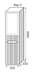 Пенал MARSAN MODESTE NEW Вариант №2 белый GLASS Деко 3 правый/левый (с корзиной) MODESTE-NEW-V2SGD3c-P160W фото 2