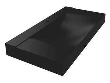 Умывальник подвесной FLY 14*100*48 Черный 8813463 17338 фото