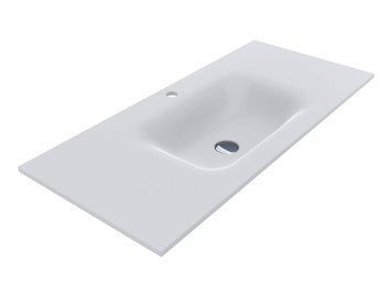 Умывальник на тумбу JESSEL 12,4*100*45 Mirasoft Белый 0001092 15497 фото