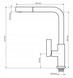 Смеситель для кухни GRANITAN LINEA BLACK CHROME * LINEA-BL фото 2