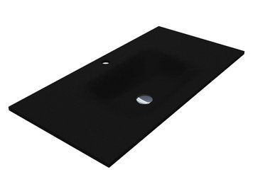 Умывальник на тумбу JESSEL 12,4*100*45 Черный 8813468 17344 фото