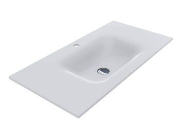 Умывальник на тумбу JESSEL 12,4*90*45 Mirasoft Белый 0001091 15498 фото