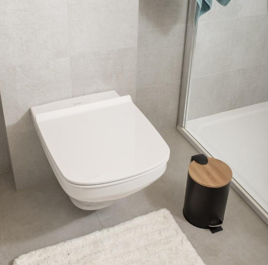 Корзина для мусора YOKA VINI BLACK BAMBOO 3л. для ванной комнаты * CH.VINI-BLK фото