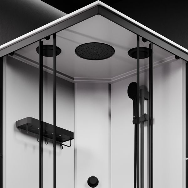 Душова кабіна AM.PM X-Joy 90x90, профіль матовий чорний, скло прозоре W94C-403-090BT W94C-403-090BT фото