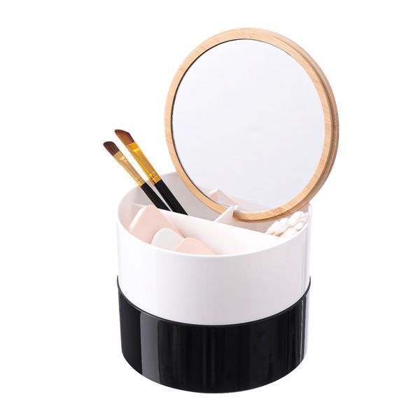 Органайзер для косметики с зеркалом МВМ FH-32 WHITE/BLACK FH-32 фото