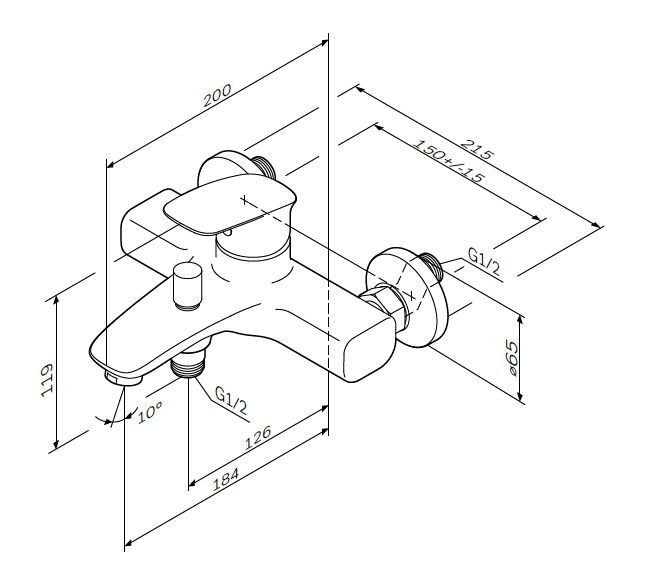 Комплект смесителей для ванной комнаты AM.PM F71A10000/F71A02100/F01700000 Spirit 2.1 F71A10000/F71A02100/F01700000 фото